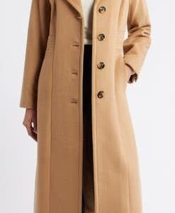 Long wool coat for women